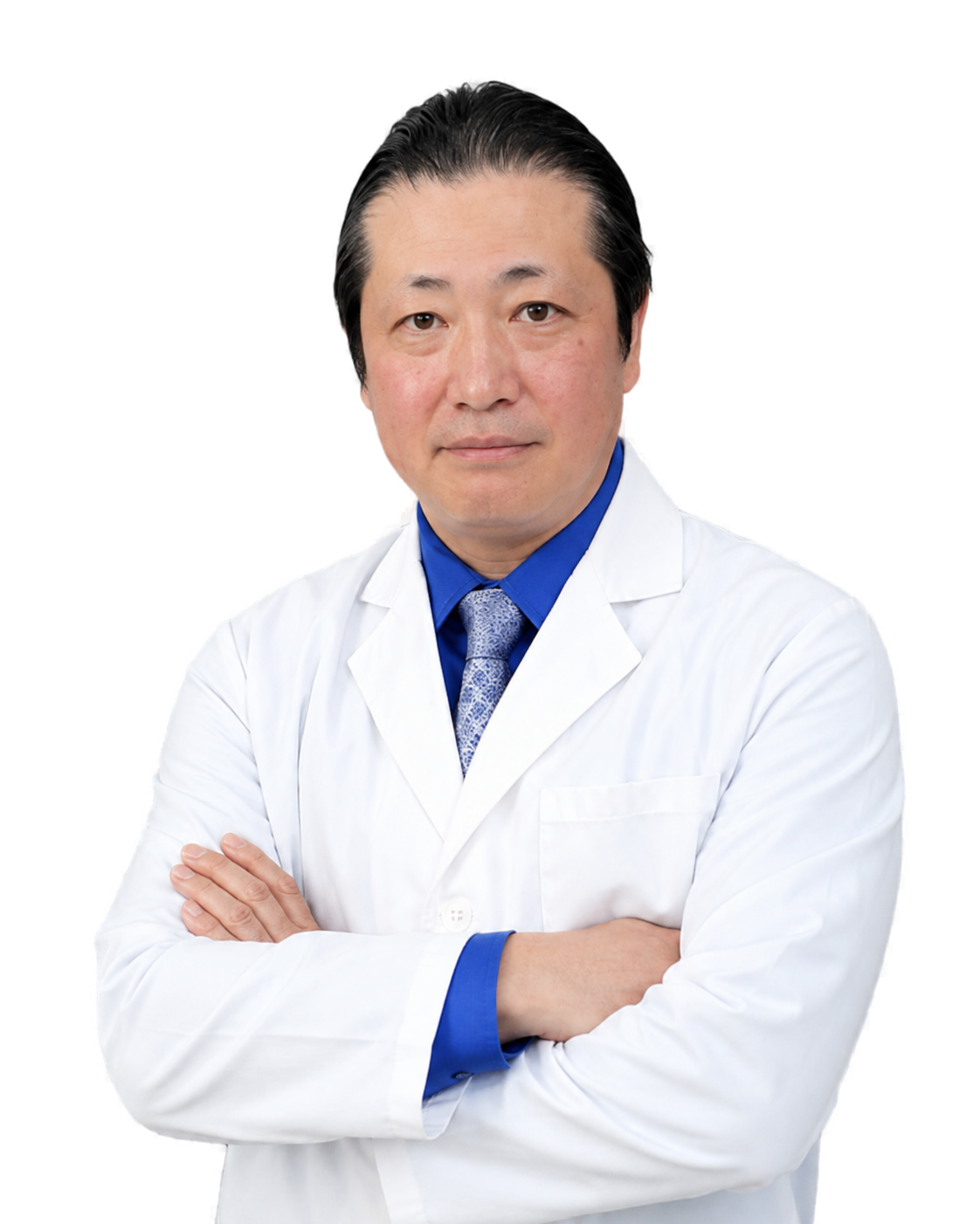 腕組みをした精神科医・竹内今日生